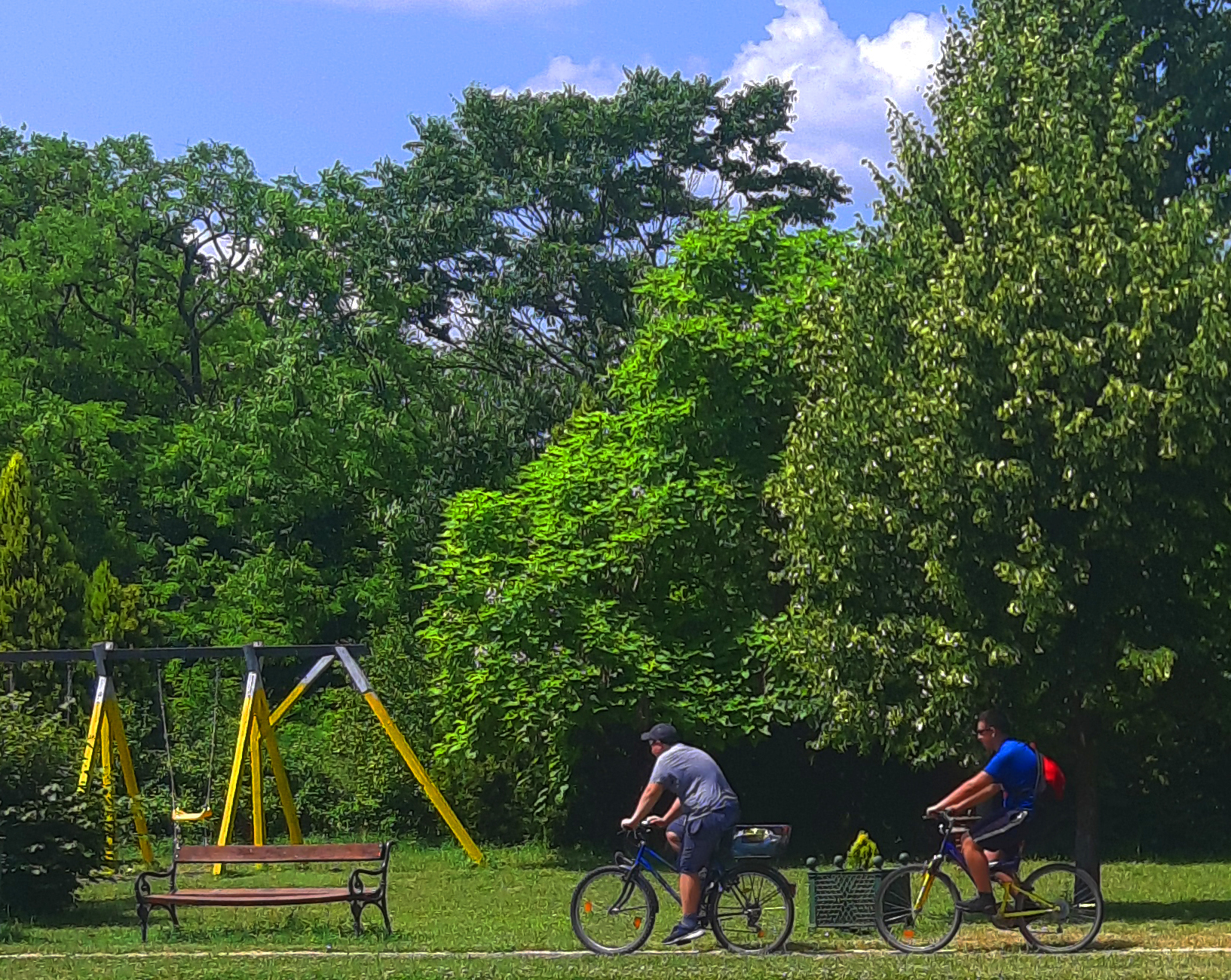 Riverside biking